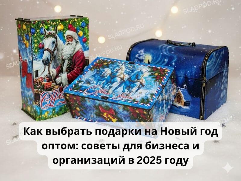 Как выбрать подарки на Новый год оптом: советы для бизнеса и организаций в 2025 году